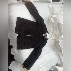 Black  Burberry coat